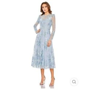 Mac Duggal 68020 Evening Dress, COLOR: POWDER BLUE, SIZE:12